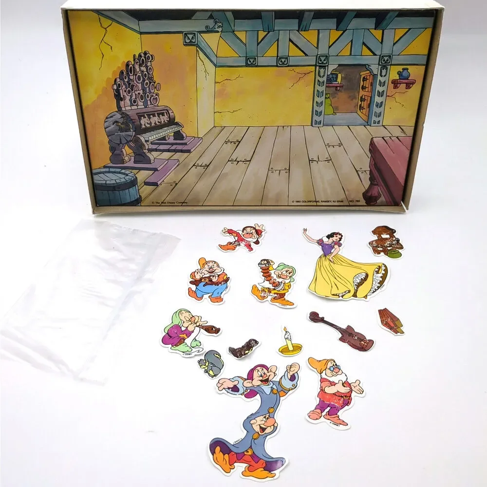 Vintage 1993 Disney’s Snow White and The Seven Dwarfs Play Set Colorforms